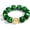 Bead bracelet-dark green, variant on Multicolor Chunky Beaded Bracelet for Women Bold Acrylic Resin Stretch Bracelet Summer Beach Statement Bracelets Trendy Elastic Bangle Jewelry