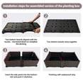 thumbnail image 5 of Superjoe Plastic Square Raised Garden Bed Kit, Planter Box with Self-watering Design for Herbs, Flowers(2 Piece Set), 5 of 7