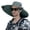 Green, variant on AWZXDE Summer Hat Solar Fan Breathable Wide Brim Outdoor Sun Shield Cap Lightweight Ventilated Design Bucket Hat