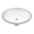 thumbnail image 3 of Ruvati USA RVB0616 15 x 12 in. Oval Porcelain Ceramic with Overflow Undermount Bathroom Vanity Sink, White, 3 of 6