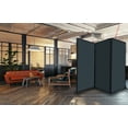thumbnail image 3 of Versare QuickWall Folding Portable Partition | Durable Privacy Room Separator | 3 Panels | 8'4" Wide and Up to 7'4" Tall Laminate Panels, 3 of 8