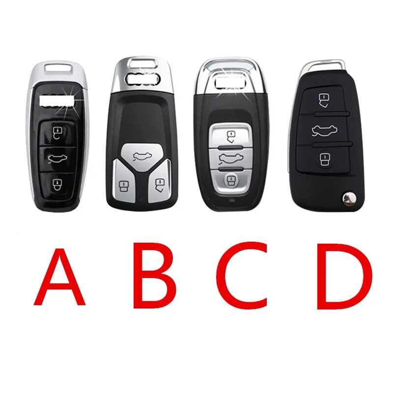 For Audi Key Cover A4 Q7 Q5 TT A3 A6 SQ5 R8 S5 Car Key Case Shell Fashion Keychain Fit Audi Key Ring