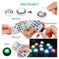 thumbnail image 4 of LED Floating Pool Lights, RGB Submersible Light, IP68 Waterproof Remote Controlled Underwater Lamp, Pool Accessories ,Easy to Install, 4 of 7
