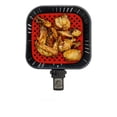 thumbnail image 4 of Oleegame 2 Pcs Plateaux de Pique-Nique pour Aliments Doublures Réutilisables pour Friteuse à Air Chaud Accessoires en Silicone Rouge, 4 of 8