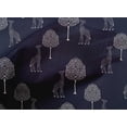 thumbnail image 4 of oneOone Cotton Cambric Fabric Tree & Giraffe Block Printed Fabric 1 Yard 56 Inch Wide, 4 of 4