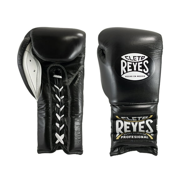 Cleto Reyes Training Gloves with Laces for Men and Women (16oz., Black)