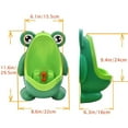 thumbnail image 3 of Gbayxj Cute Frog Potty Training Urinal for Boys with Funny Aiming Target - Green, 3 of 8