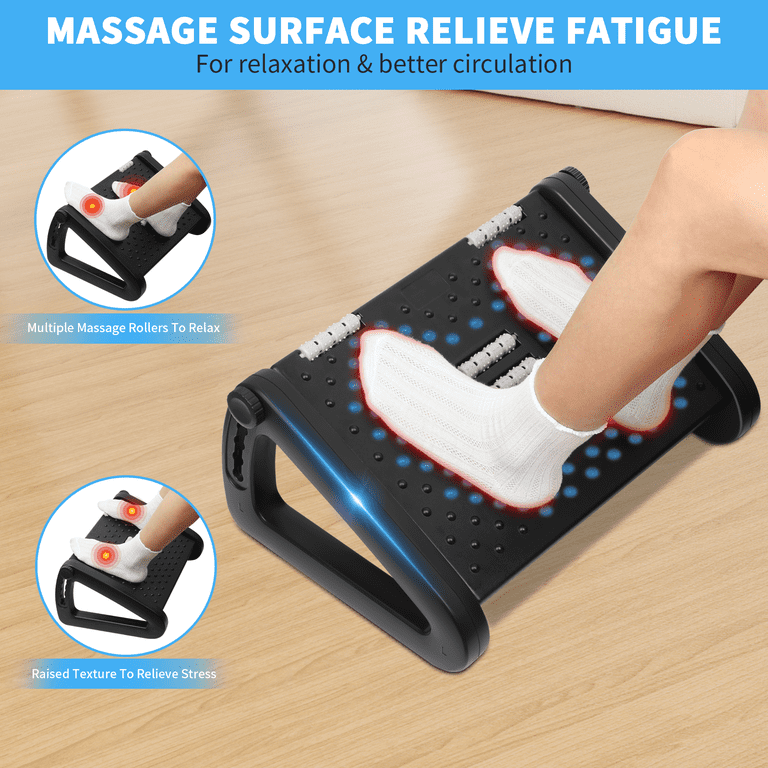 PHANCIR Adjustable Foot Rest with Massage Rollers photo 3
