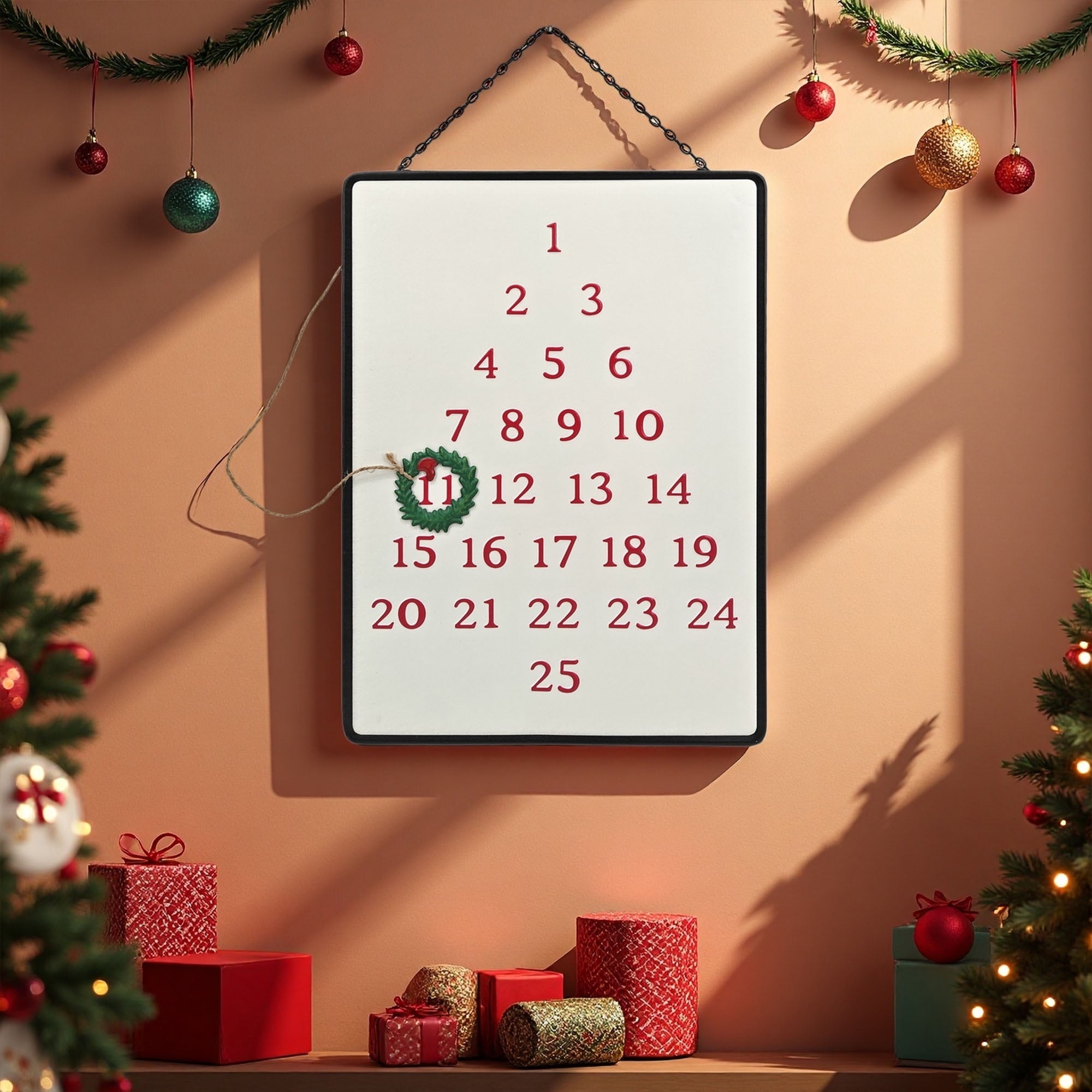 Compte à rebours du calendrier pour les vacances GT HOLIDAY TIME PL ALENDRIER AVANT