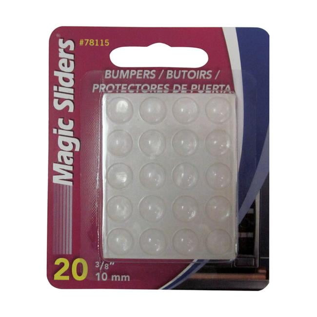 Magic Sliders 5954961 0.37 x 0.37 in. Clear Vinyl Bumper Pads - 20 Piece & Pack of 6