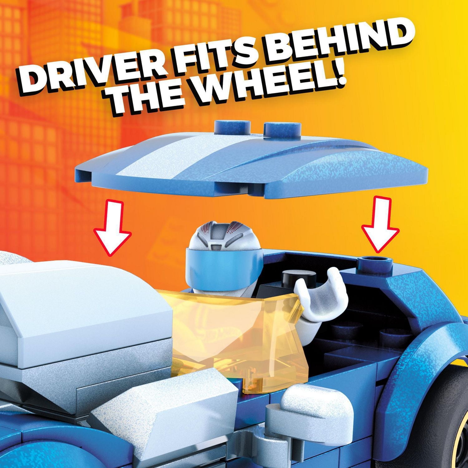 Mega Construx Hot Wheels Twin Mill Construction Set, Building Toys for Kids - 111 Pieces