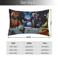 thumbnail image 2 of Lsque Five Nights At Freddy'S Pattern Bedding Waterproof Pillow Protector Zippered Queen – Bed Bug Proof Pillow Encasement-16"x24", 2 of 6
