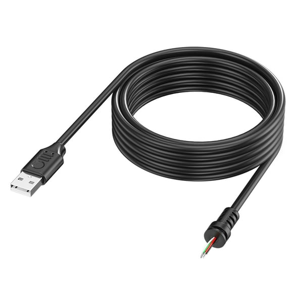 USB 2.0 Pigtail 4 Wire USB Male 4 Pin Bare Wire Power and Data Cable for Cable and Replacement Repair Accessories