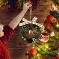 thumbnail image 5 of Festive Seasonal Wreath for Front Door Celebration Greenery Arrangement for Home, 5 of 5