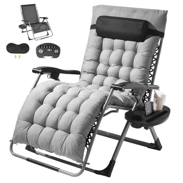 Silla Zero Gravity VEVOR, reclinable de 33 pulgadas, soporte de 500 libras