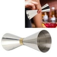 thumbnail image 2 of Metal Cocktail Jigger, Professional Bartending Measuring Cup Comfortable Touch Double Ended Exquisite Flexible Conversion With Scale For Party, 2 of 7