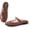 Coffee color, variant on Women's Jelly Mesh Mule Sandals, Breathable Hollow Out Flat Shoes, Mary Jane Style Closed Toe Slides, Waterproof Summer Beach Shoes for Women