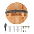 thumbnail image 2 of PASTILLA DE VINO DE MONTAJE EN LA Pared, Soporte de Carga Fuerte Estable Estante de Almacenamiento de Vino de Madera Moderno Para Uso Comercial, 2 of 7