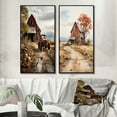 thumbnail image 1 of Designart "Barns Rustic beauty VII" Ensemble d'Art Mural Encadré Granges - Ensemble d'Art Mural Encadré Architecture Marron de 2, 1 of 6