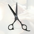 thumbnail image 7 of Unique Bargains Professional Hair Cutting Scissors Black Blue Scissors 0.91"x0.67" Stainless Steel for Hair Cutting, 7 of 7