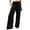 Black, variant on SOFTCCLO Wide Leg Pants for Women Solid Stretch High Waist Loose Trousers Casual with Pockets Long Womens Pants Beige L