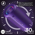 thumbnail image 5 of Portable Bluetooth Speaker, Wireless, LED Lights, 30H Playtime, IPX7 Waterproof, for Home/Outdoor/Party/Beach, Birthday Gift, 5 of 7