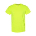 thumbnail image 2 of High Visibility Safety T-Shirt, Gildan, 50/50 Cotton/Polyester Safety Tees Workwear for Worker, Safety Green, S, 2 of 5