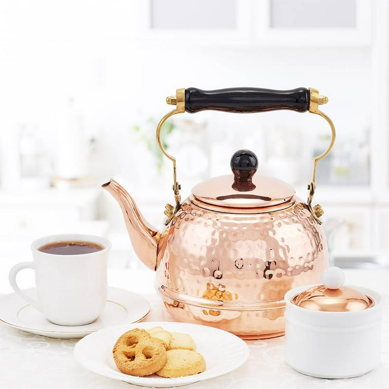 Hammered copper tea clearance kettle
