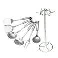 thumbnail image 4 of Juego de 7 herramientas de cocina de acero inoxidable, cuchara y tenedor., 4 of 8