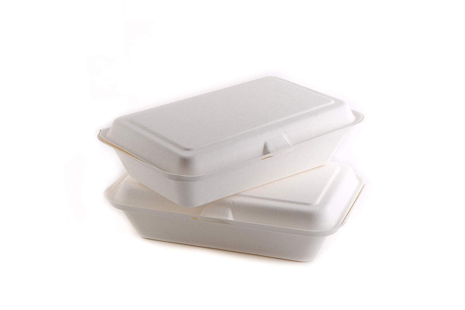 500 Count - Biodegradable 6x6 Take Out Food Containers with Clamshell  Hinged Lid - Eco Friendly Sugarcane Bagasse 100% Compostable, Recyclable,  Togo