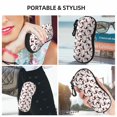 thumbnail image 6 of Honeii Christmas Plaid Moose Print Neoprene Glasses Case,Spacious for Sunglasses and Eyeglasses,Zipper Eyeglass Case With Belt Clip, 6 of 6