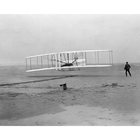 - The Wright Brothers First Flight at Kitty Hawk NC December 17 1903 Poster Print by McMahan Photo Archive (10 x 8)