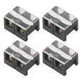 thumbnail image 3 of Wire Barrier Block Terminal Strip, Easy Installation Dual Row Covered Terminal Strip 4pcs Professional  For Lighting For Power Distribution Systems 2 Bits 602, 3 of 8