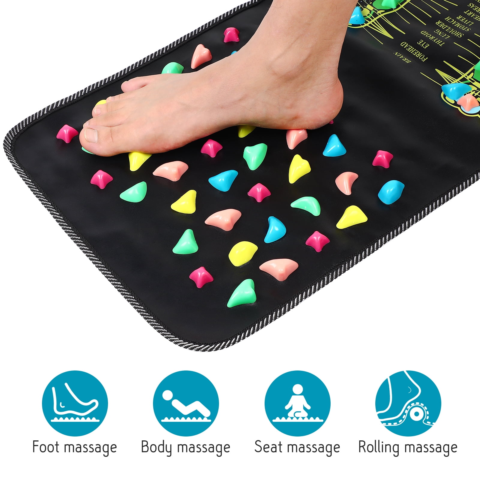 unid uso de la casa Piedra Massager Massager Pie Massage Mat Mat