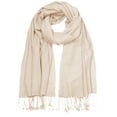 thumbnail image 3 of TZ Promise Women Sand Pashmina Shawl and Wrap Soft Solid Color Scarf with Fringes, 3 of 3