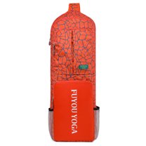 Yucurem Waterproof Yoga Mat Bag, Unisex Yoga Cushion Bag for Fitness Training, Portable Yoga Mat Handbag (Orange)