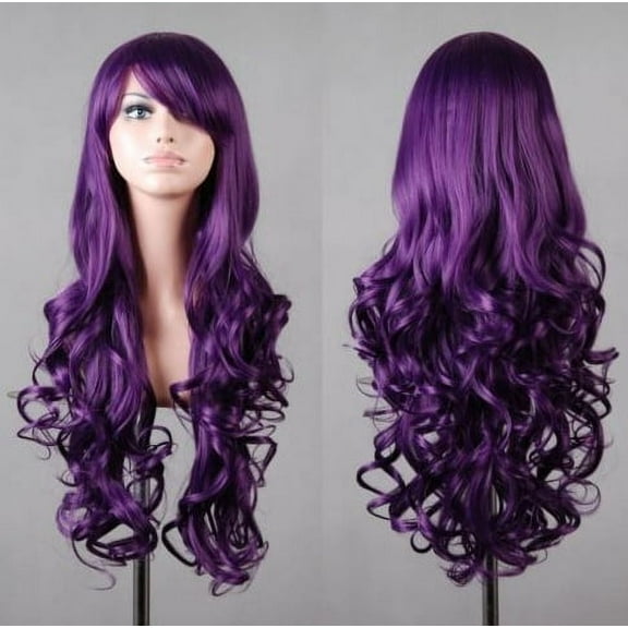 Nvzi-a Wig Curly Hair Wave Medium Temperament Wig Headgear(31.5in，A127)