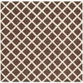 thumbnail image 2 of SAFAVIEH Cambridge Kenneth Geometric Diamonds Wool Area Rug, Dark Brown/Ivory, 6' x 6' Square, 2 of 7
