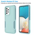 thumbnail image 2 of For Samsung Galaxy A53 5G Case, 2 in 1 Hard PC Phone Case for Samsung Galaxy A53 5G, Rubber & Rugged Shockproof Full Body Protection Case Cover-Purple, 2 of 8