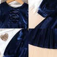 thumbnail image 4 of IWEMEK Little Girls Dress Casual Trendy Winter Mini Shiny Birthday Party Dresses Princess Warm Velvet Clothing 3-4T, 4 of 5