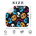 thumbnail image 4 of Halloween Colorful Spooky Elements Dish Drying Mat for Kitchen 1 Pack, Ultra Absorbent Microfiber Dishes Drainer Mats,16x18in(41x46cm), 4 of 6