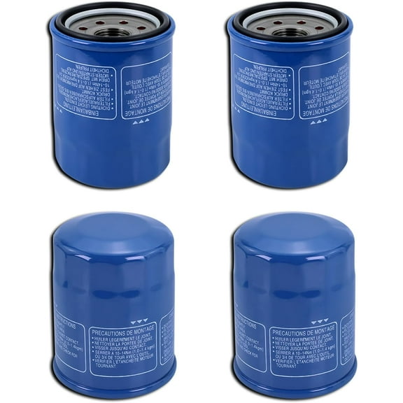 15400-PLM-A02 Engine Oil Filters Compatible with Honda Accord CR-V Civic Acura, Replaces 15400-RTA-003, 15400-PR3-003 (4 Pcs)