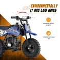 thumbnail image 4 of Arshin 50cc 2-Stroke Gas Dirt Bike for Kids,20 MPH Mini Pit Bike with Off-Road Tires & Disc Brakes,Soft Spring Seat,160 Lbs Max Load(Blue), 4 of 8