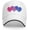 B1631, variant on Bisexual Flag Hearts Love LGBT Bi Pride Gifts Baseball Cap Men Adjustable Baseball Caps Womens Trucker Dad Hats Gray