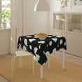 thumbnail image 3 of Square Tablecloth 54x54 Inch, Flowers Polyester Table Cloth for Parties Decorative Waterproof Farmhouse Oil-Proof Fabric Farmhouse Table Covers for Kitchen Dinning Indoor Room, 3 of 6