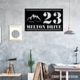 thumbnail image 2 of Craftnamesign Mountain House Number Metal Sign LED Light, Custom Address Name Sign, Address Sign, 2 of 5