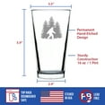 thumbnail image 4 of Bevvee Pint Glass 16 oz Bigfoot Gifts for Cryptid Enthusiasts Beer Glasses, 4 of 4