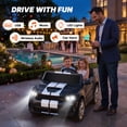 thumbnail image 3 of Dodge Electric Ride on Cars for Kids, 24V Licensed Dodge Durango Powered Ride on Toy with Parent Remote Control, Electric Car Vehicle for Boys 3-6 w/Music Player/LED Light/Safety Belt, Black, 3 of 12