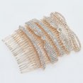 thumbnail image 4 of Bride Hair Decoration Flower Rhinestone Comb Hairpin Women Jewelry, 4 of 7
