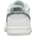 thumbnail image 4 of Big Kid's Nike Dunk Low White/Smoke Grey-Pure Platinum (FV0365 100) - 6, 4 of 5